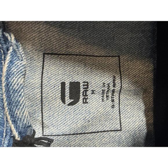 NWT G-Star RAW Oversized Denim Jacket Women’s Sun Faded Air Force Blue Size M - Picture 7 of 7